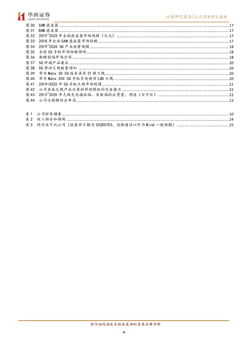 信维通信-射频天线龙头稳固，5G综合方案扬帆当时-20200706.pdf 第4页
