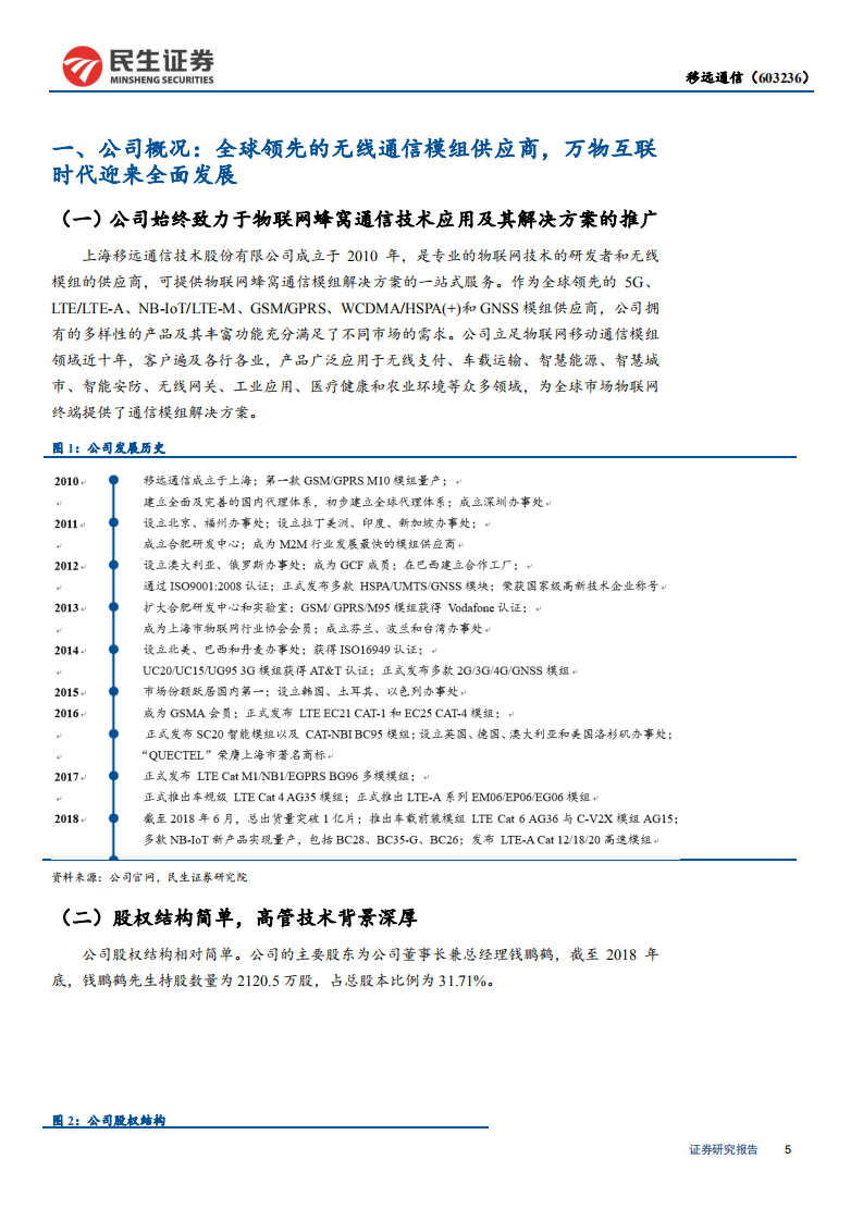 移远通信-深度报告：万物互联大幕启，矢志不移向远方-190805.pdf 第5页
