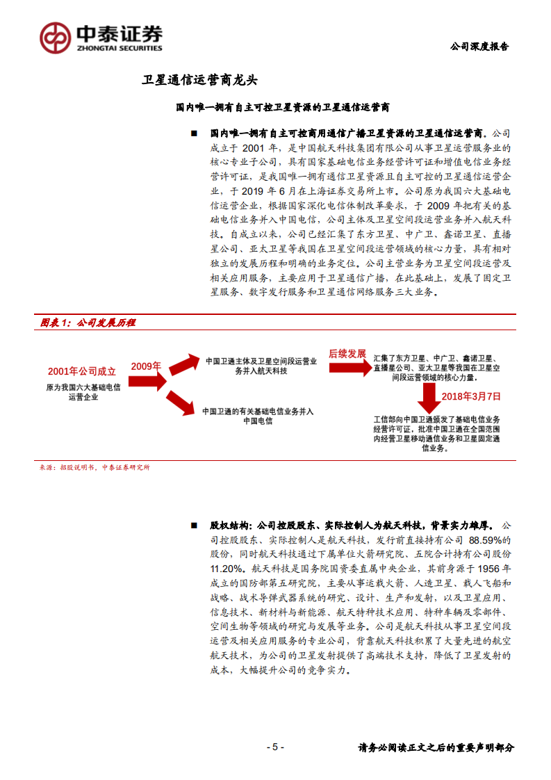 中国卫通-卫星通信运营商龙头，高通量卫星带来业务新空间-190828.pdf 第5页