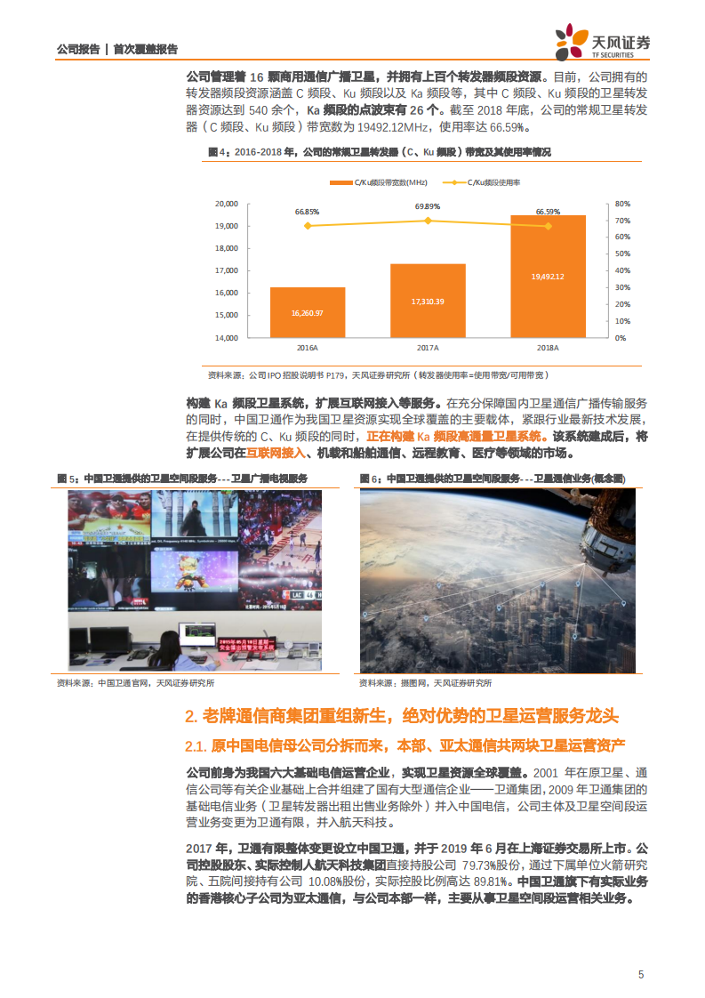 中国卫通-我国唯一商用卫星电信运营企业，集团卫星运营核心公司-200211.pdf 第5页