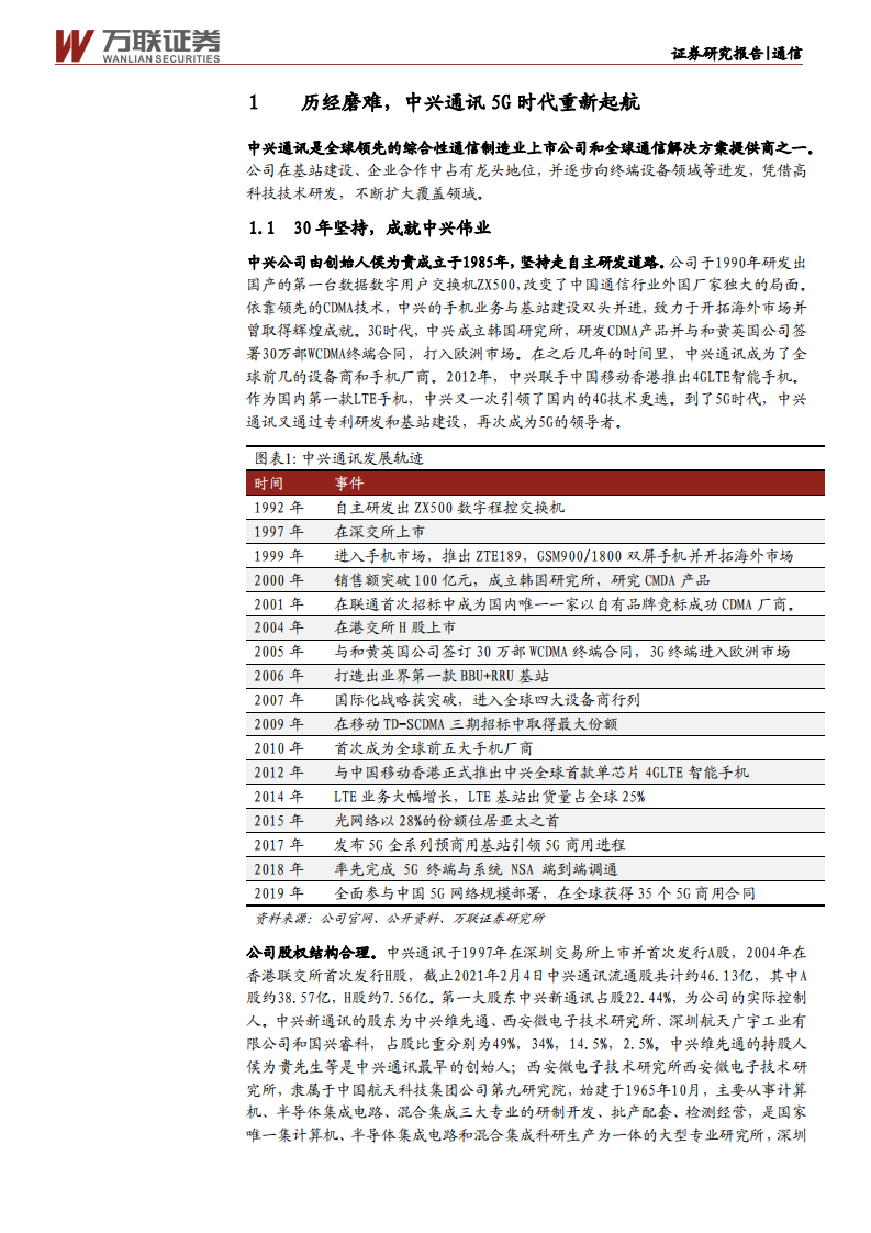 中兴通讯-深度报告：砥砺前行，ICT龙头蓄势待发-210602.pdf 第4页