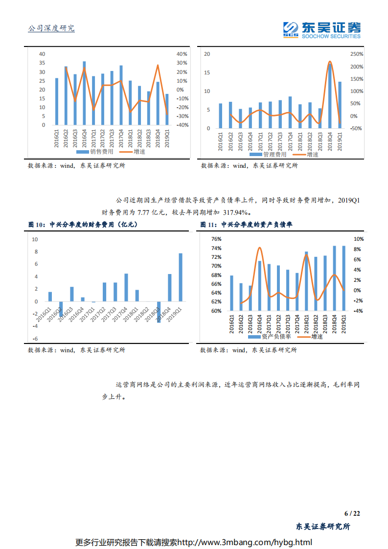 中兴通讯-业绩增长稳健，国内市场广阔叠加5G技术领先，5G商用扬帆起航-190615.pdf 第6页