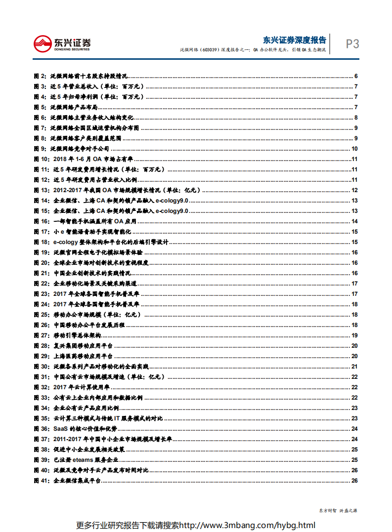 泛微网络-深度报告之一：OA办公软件龙头，引领OA生态潮流-190704.pdf 第3页