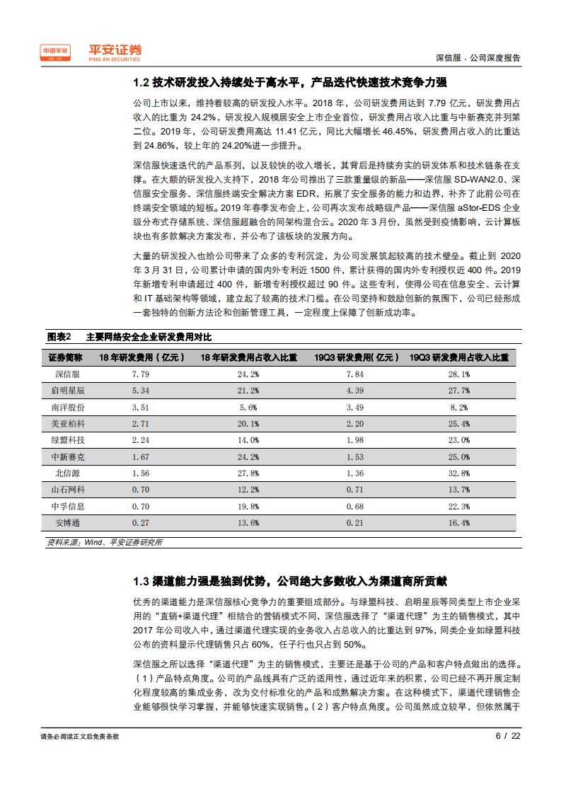 深信服-网安与云计算业务双双发力，综合IT服务能力持续增强-200415.pdf 第6页