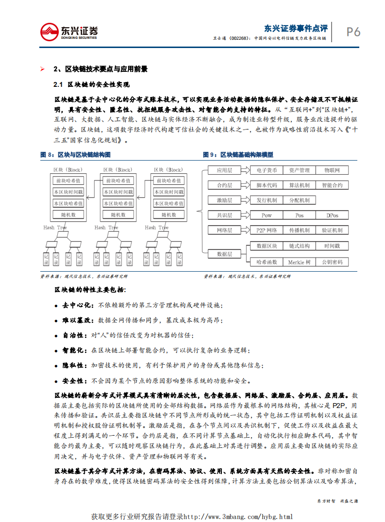 卫士通-事件点评：中国网安以电科信链发力政务区块链-190508.pdf 第6页
