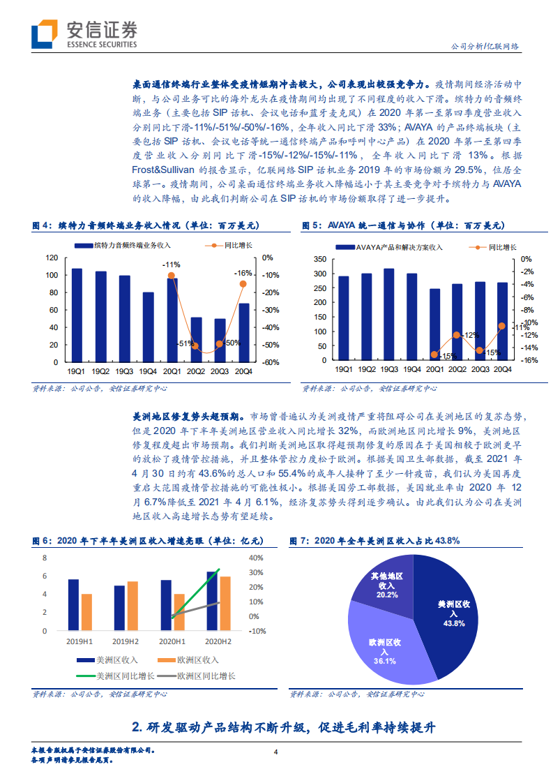 亿联网络-疫情之下逆势增长，重研发促产品结构优化升级-210511.pdf 第4页