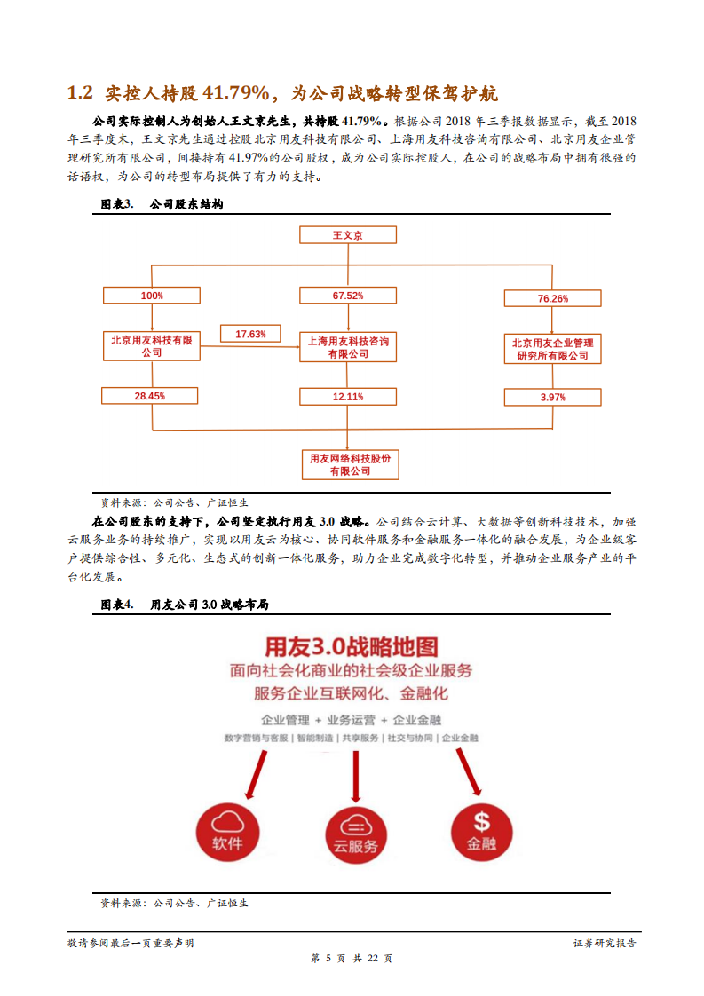 用友网络-企业服务龙头扬帆起航，乘风破浪推进3.0战略-181214.pdf 第5页