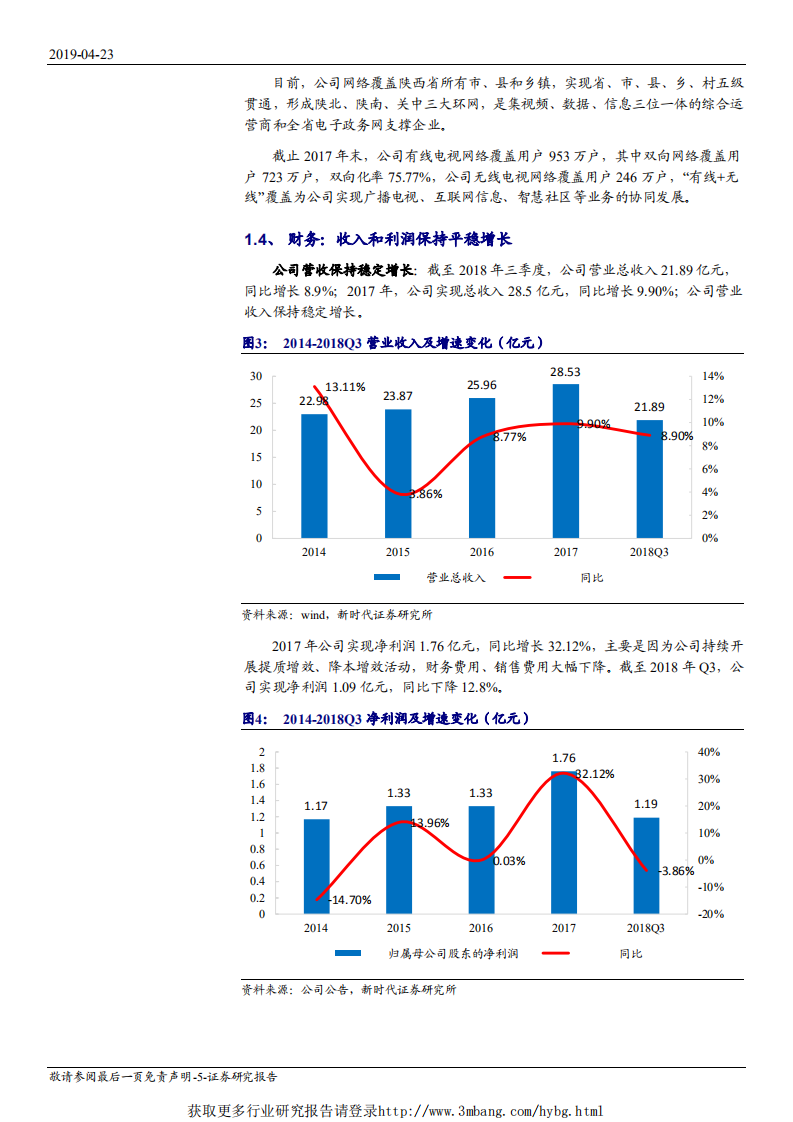 广电网络-首次覆盖报告：全国首家“省内一张网”，有望借助广电网络整合和广电5G契机实现跨越式发展-190423.pdf 第5页