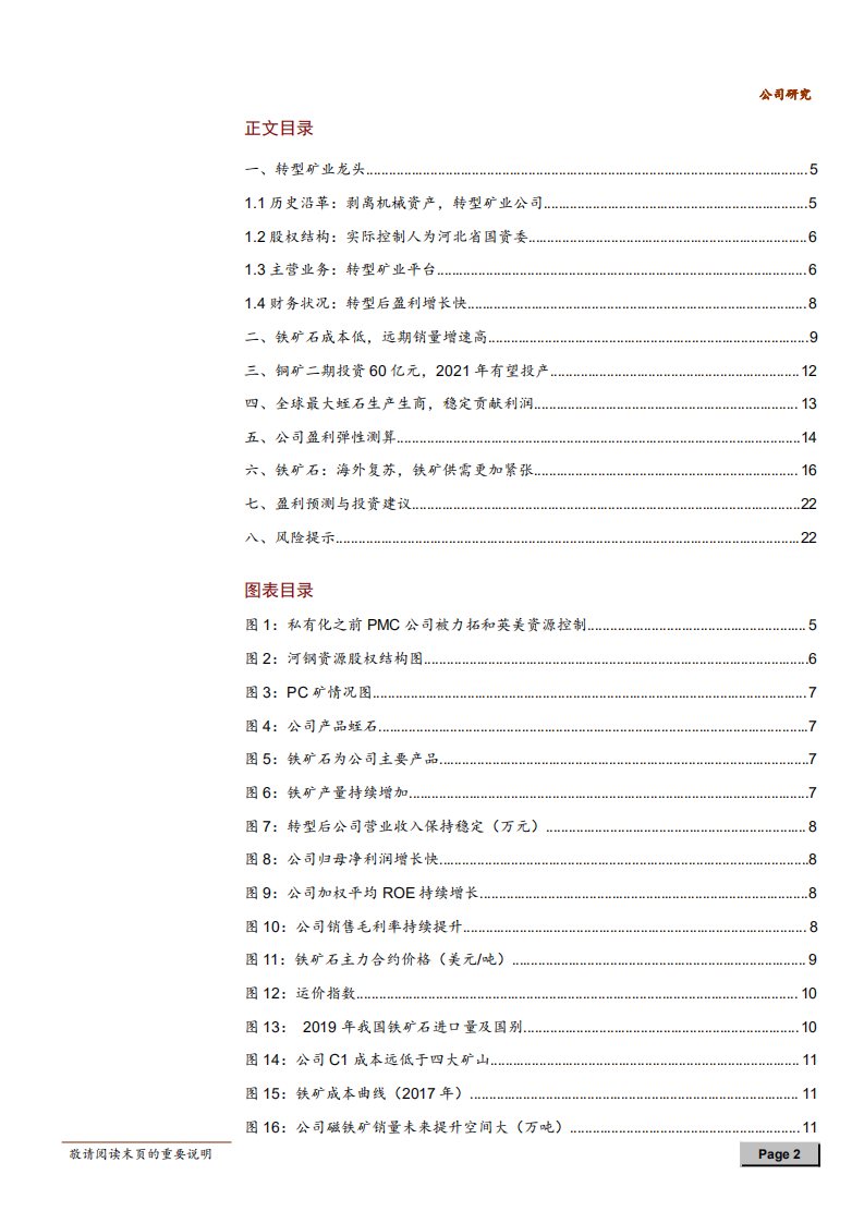 2020年河钢资源成为转型矿业龙头企业深度研究报告.pdf 第1页