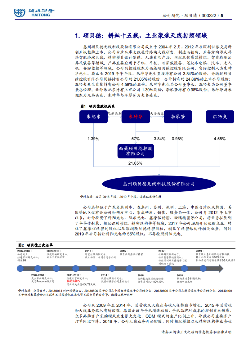 硕贝德-聚焦无线射频，有望受益5G浪潮-190814.pdf 第5页