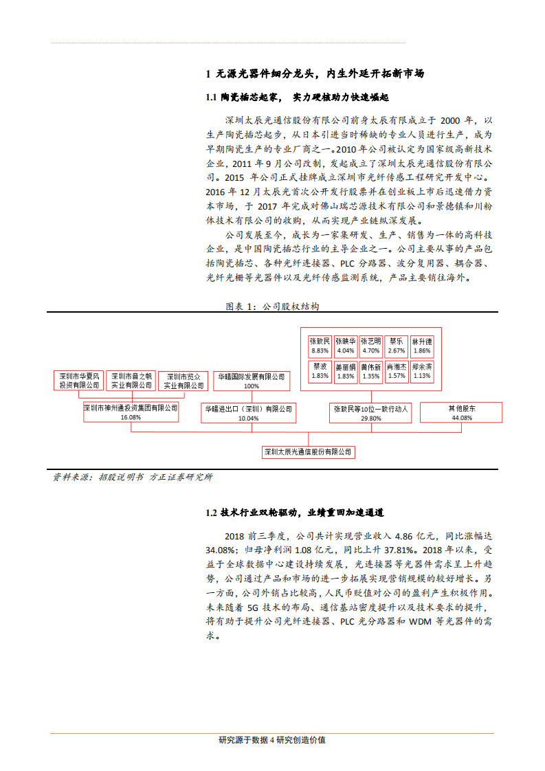 太辰光-公司深度报告：受益5G及IDC建设，产业升级协同加速-181214.pdf 第4页
