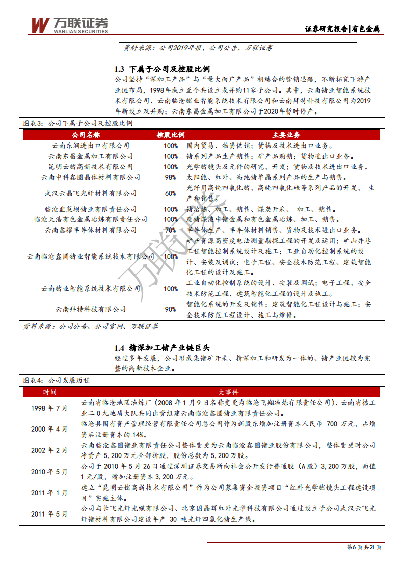 云南锗业-深度报告：加码锗下游产品，5G发展驱动公司增收-200414.pdf 第6页