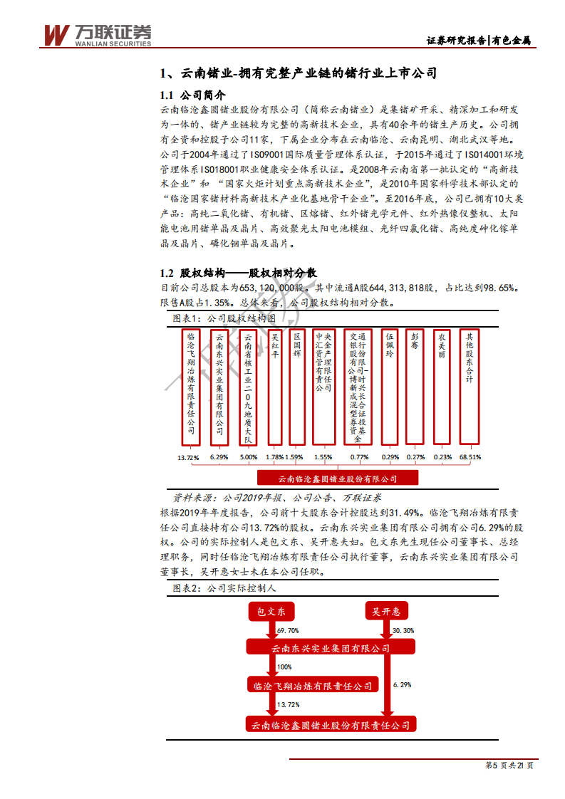 云南锗业-深度报告：加码锗下游产品，5G发展驱动公司增收-200414.pdf 第5页