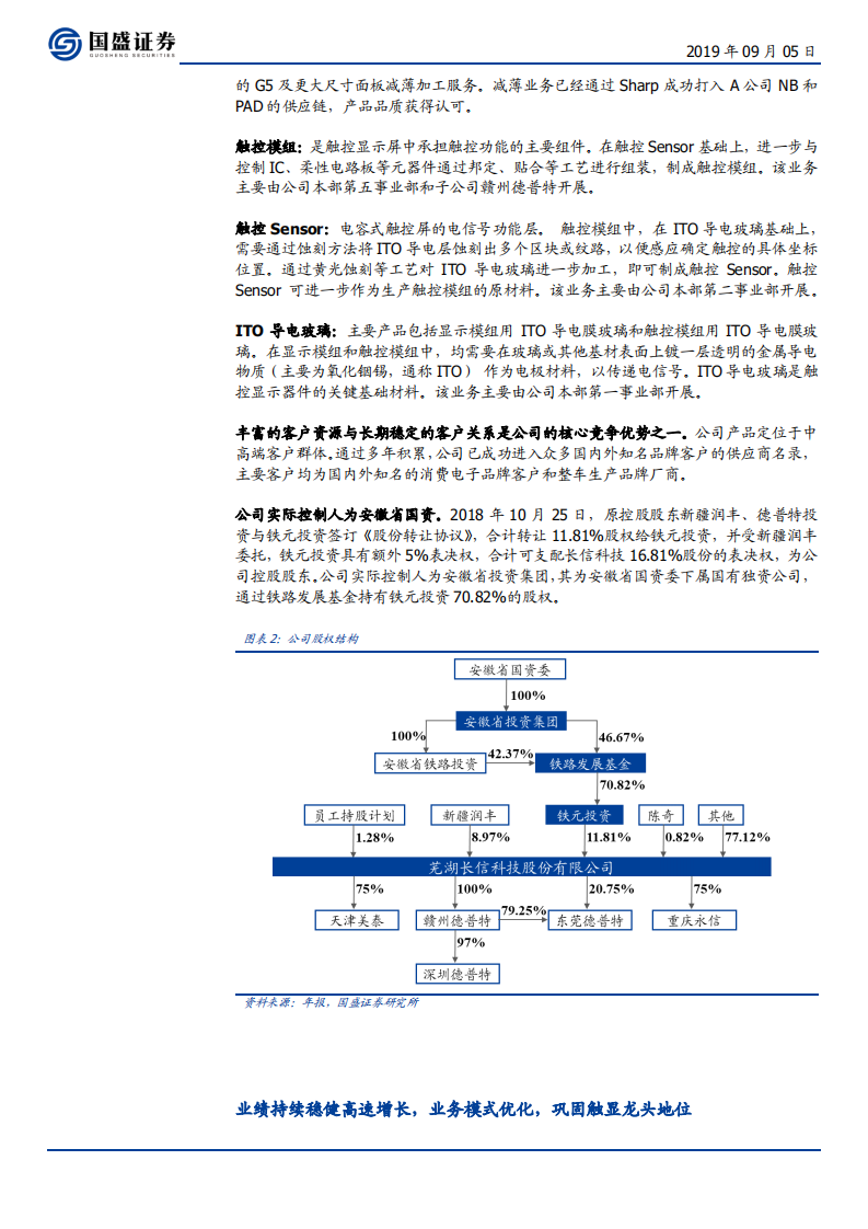 长信科技-稳健触显龙头开辟5G及OLED蓝海市场-190905.pdf 第6页