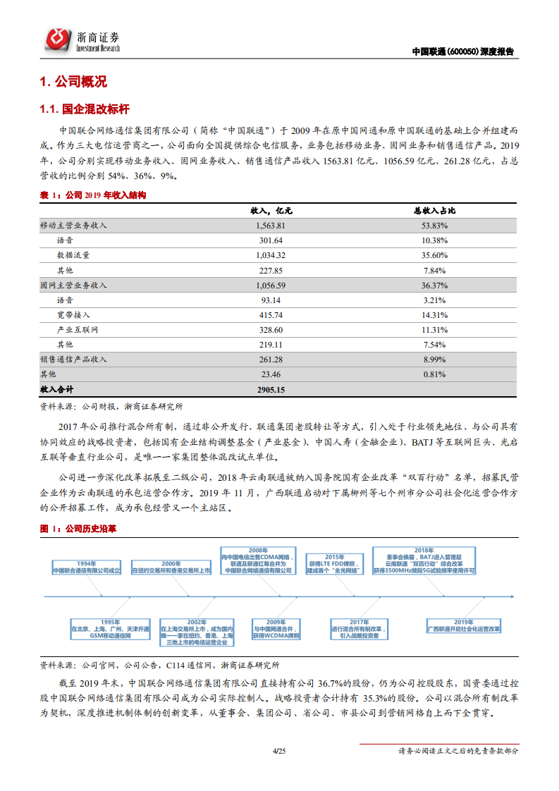 中国联通-深度报告：共建共享叠加内生变革迎接5G质变-200406.pdf 第4页
