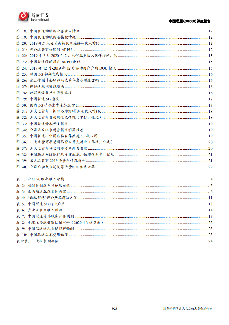 中国联通-深度报告：共建共享叠加内生变革迎接5G质变-200406.pdf 第3页
