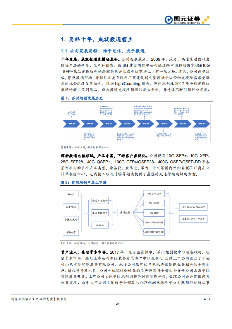 中际旭创-深度报告：去库存影响消除确认业绩底部，400G和5G驱动未来高增长-190925.pdf 第4页
