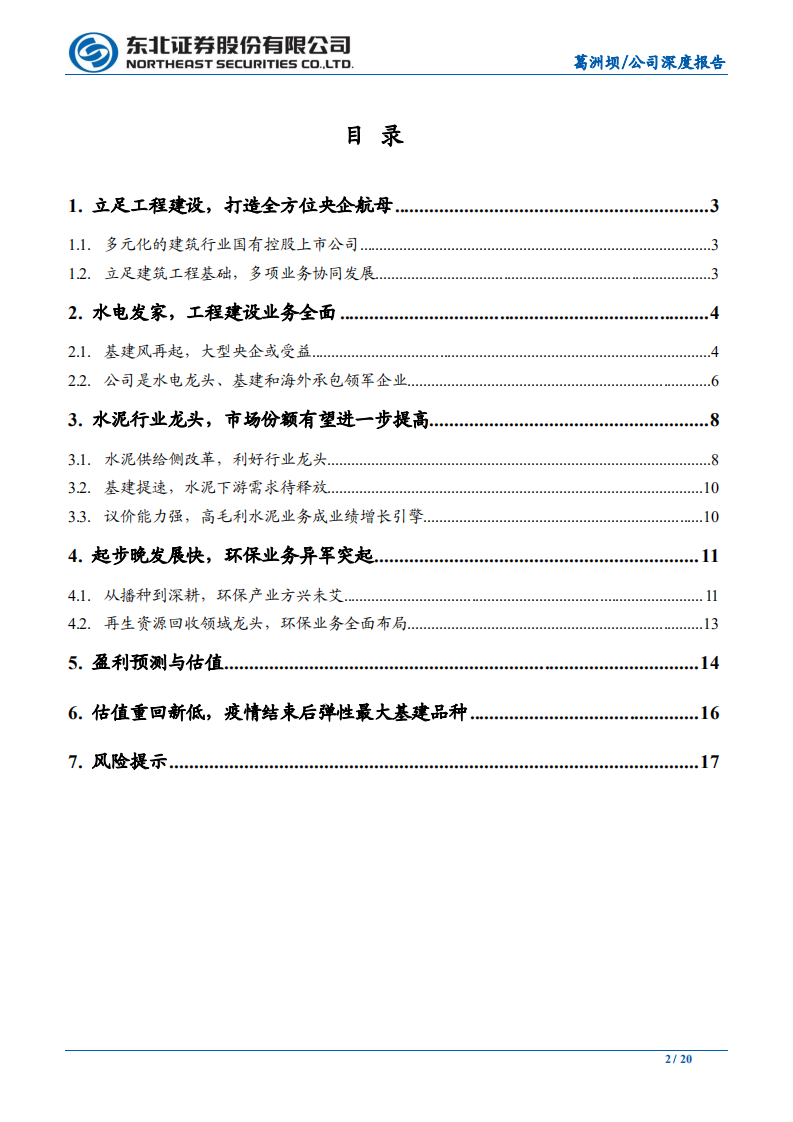 葛洲坝-估值重回新低，疫后或成弹性最大基建品种-200210.pdf 第2页