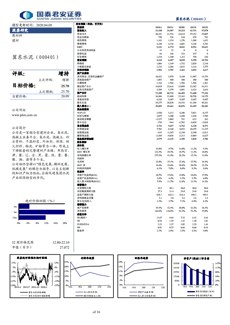 冀东水泥-另类视角调研，看京津冀基建或大提速-200410.pdf 第2页