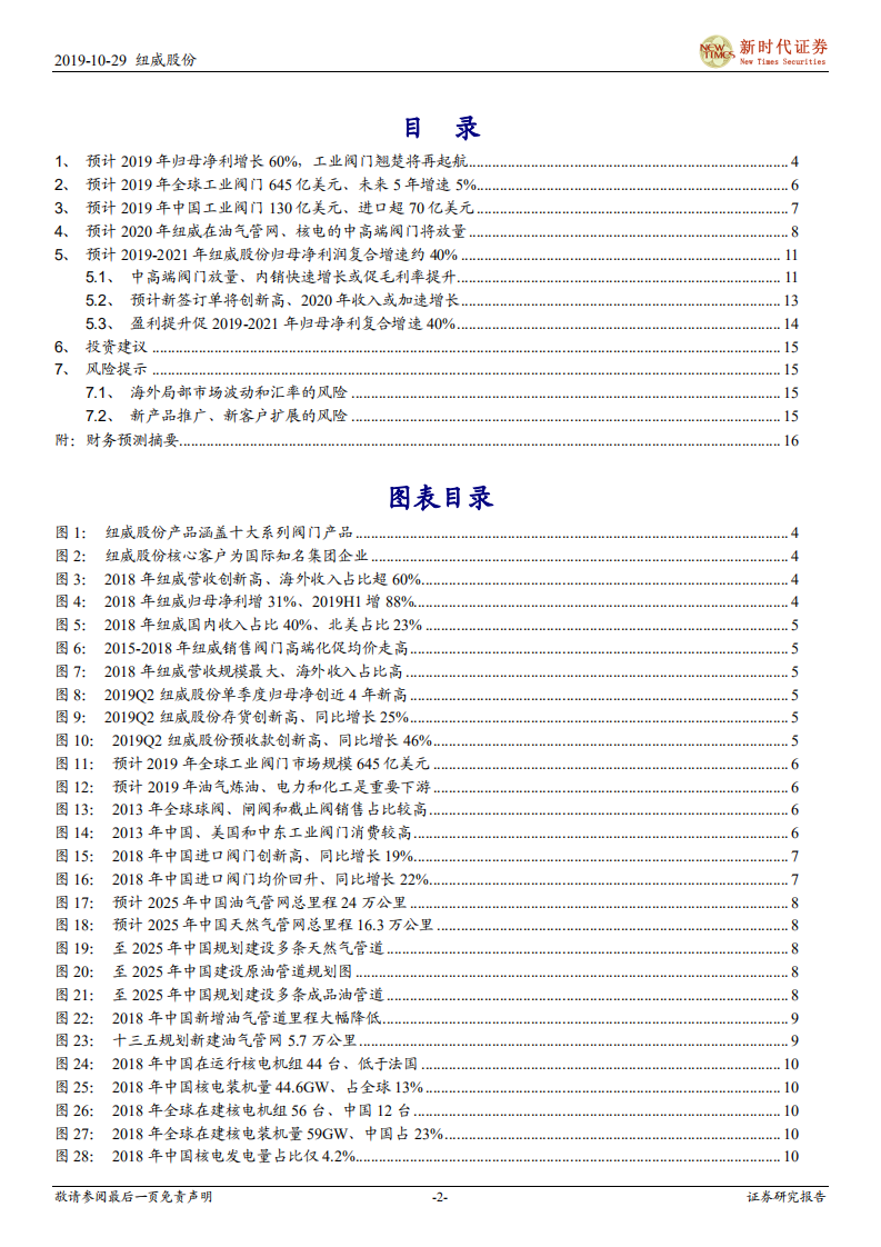 纽威股份-深度报告：油气管网核电建设促增长，中国工业阀门翘楚再起航-191029.pdf 第2页