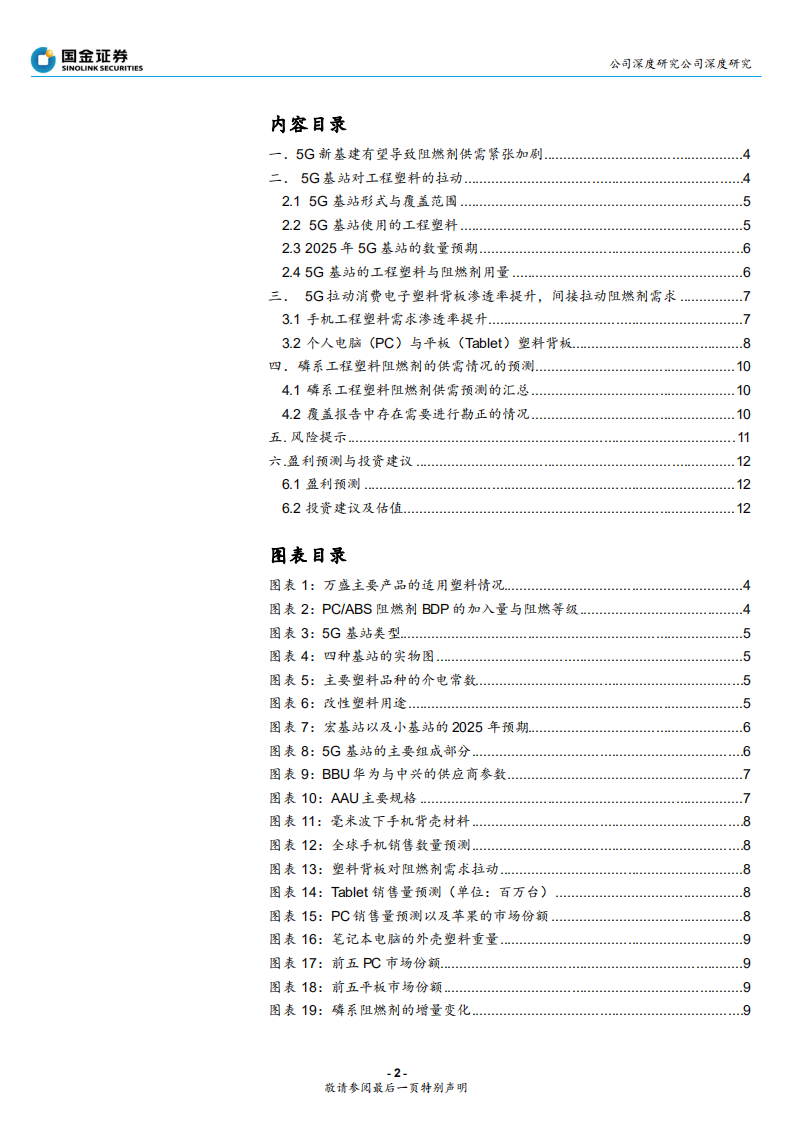 万盛股份-5G新基建将导致阻燃剂供求紧张加剧！-200226.pdf 第2页