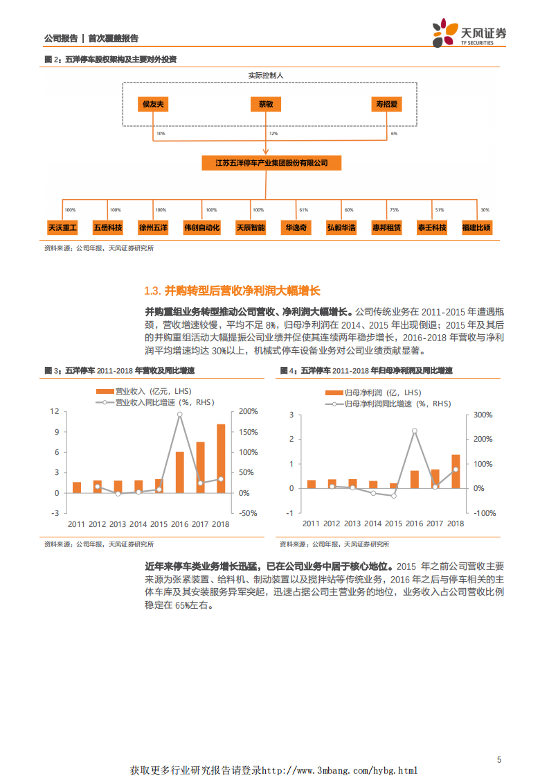 五洋停车-停车建设真龙头，运营开启新成长-190408.pdf 第5页