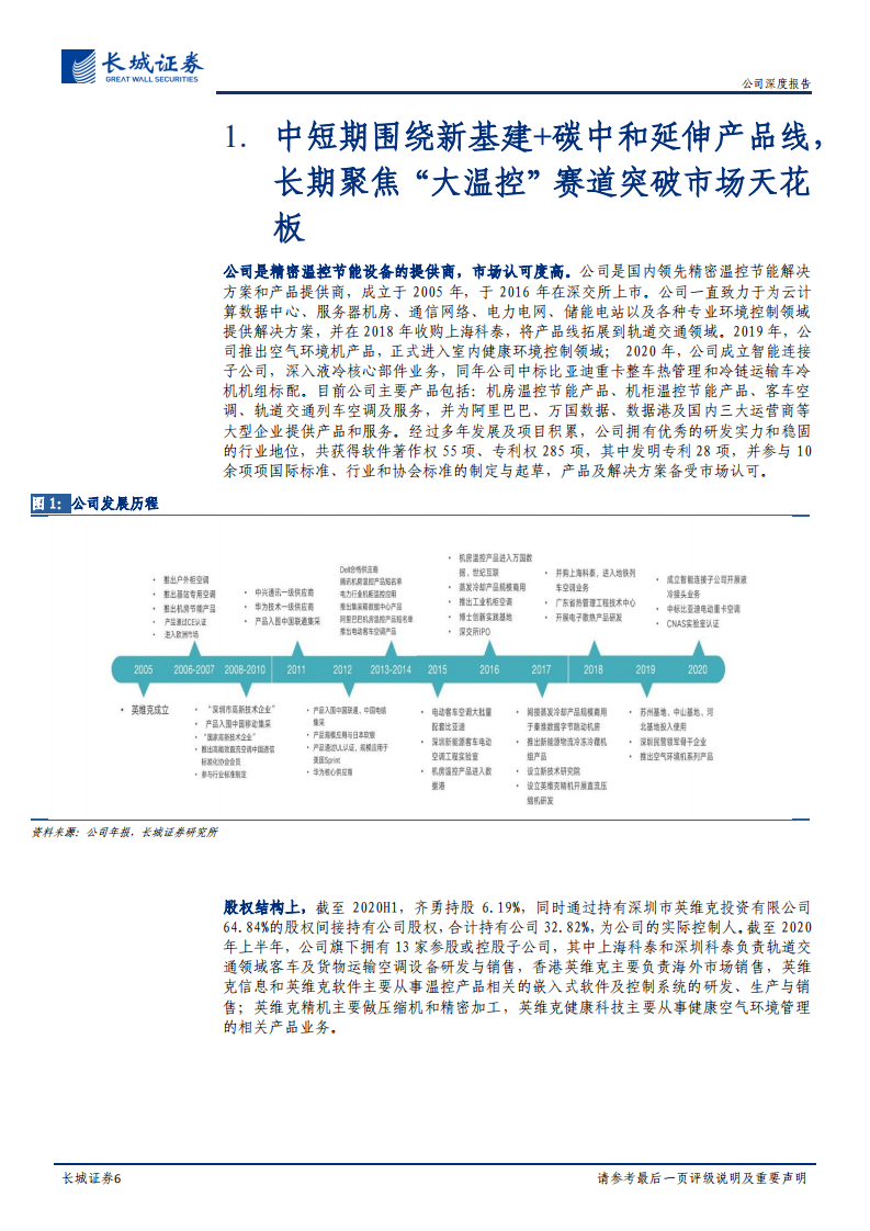英维克-公司深度报告：温控龙头多领域发力，聚焦&ldquo;大温控&rdquo;掘金新基建+碳中和-210330.pdf 第6页