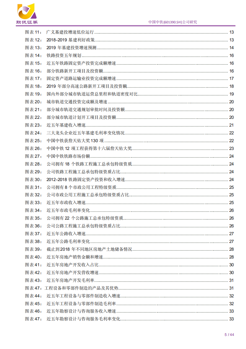 中国中铁-联讯建筑公司深度：政策趋暖提估值，经营向好增业绩-190905.pdf 第5页
