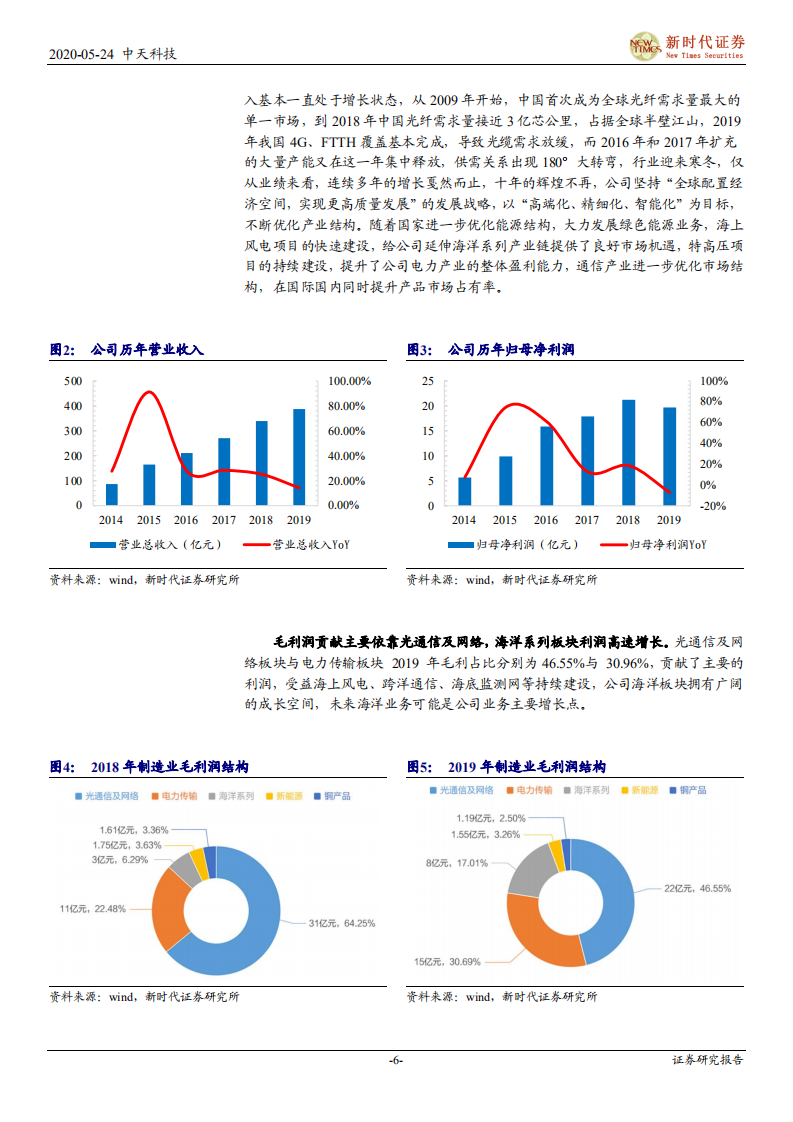 中天科技-公司首次覆盖报告：海洋业务快速发力，5G、特高压建设驱动长期成长-200524.pdf 第6页