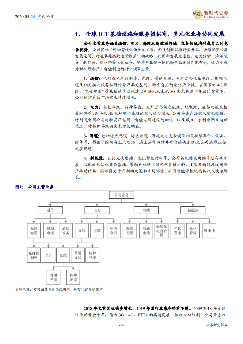中天科技-公司首次覆盖报告：海洋业务快速发力，5G、特高压建设驱动长期成长-200524.pdf 第5页