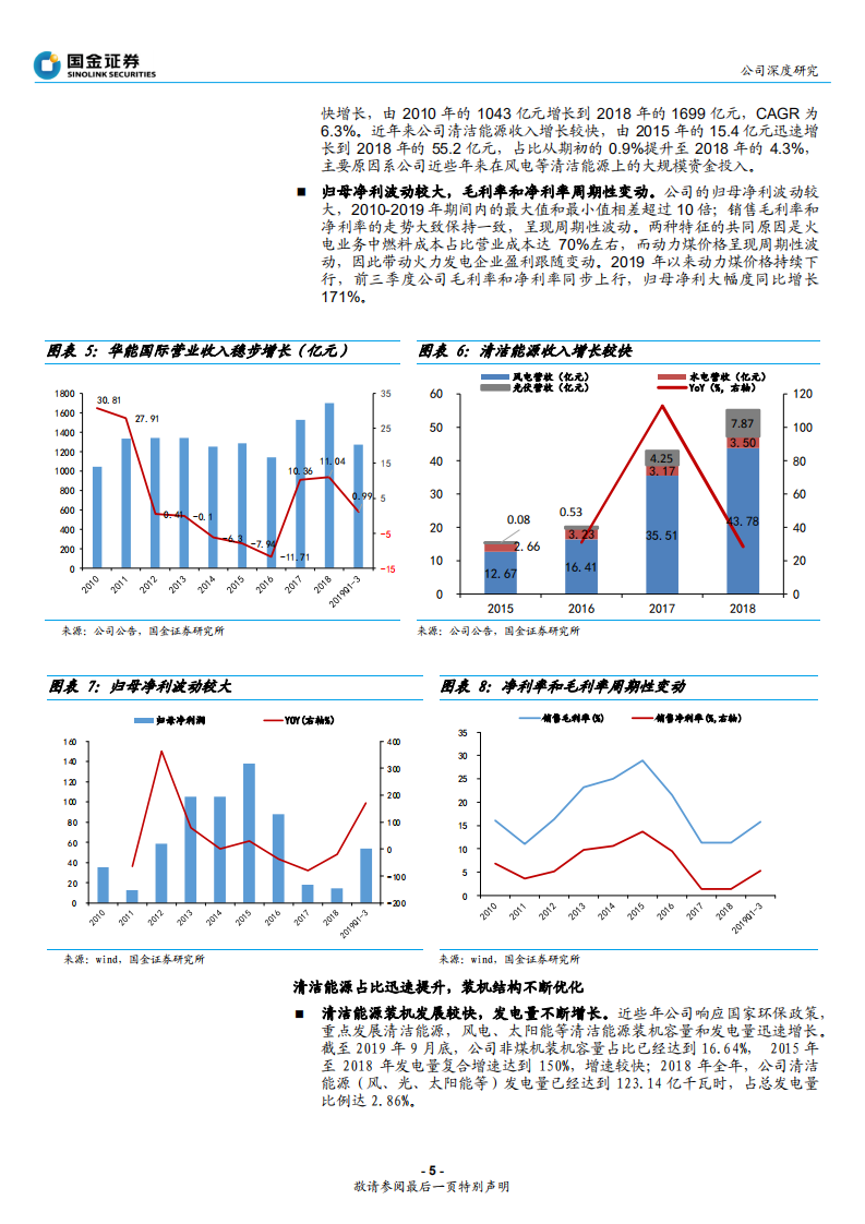华能国际-煤价下降抵消电价新政影响，火电龙头进入黄金周期-191130.pdf 第5页