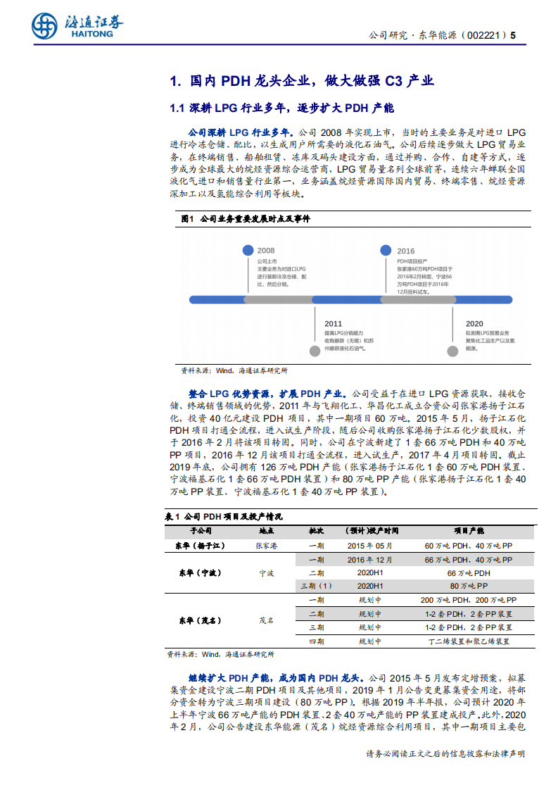 东华能源-公司研究报告：拟剥离LPG贸易业务，聚焦C3产业与氢能源-200317.pdf 第5页