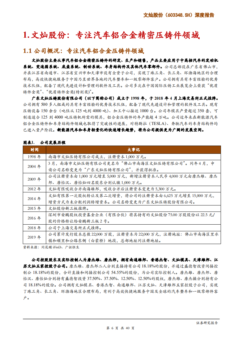 文灿股份-深度报告：深耕铝合金压铸赛道，横向并购助力全球化-191231.pdf 第6页