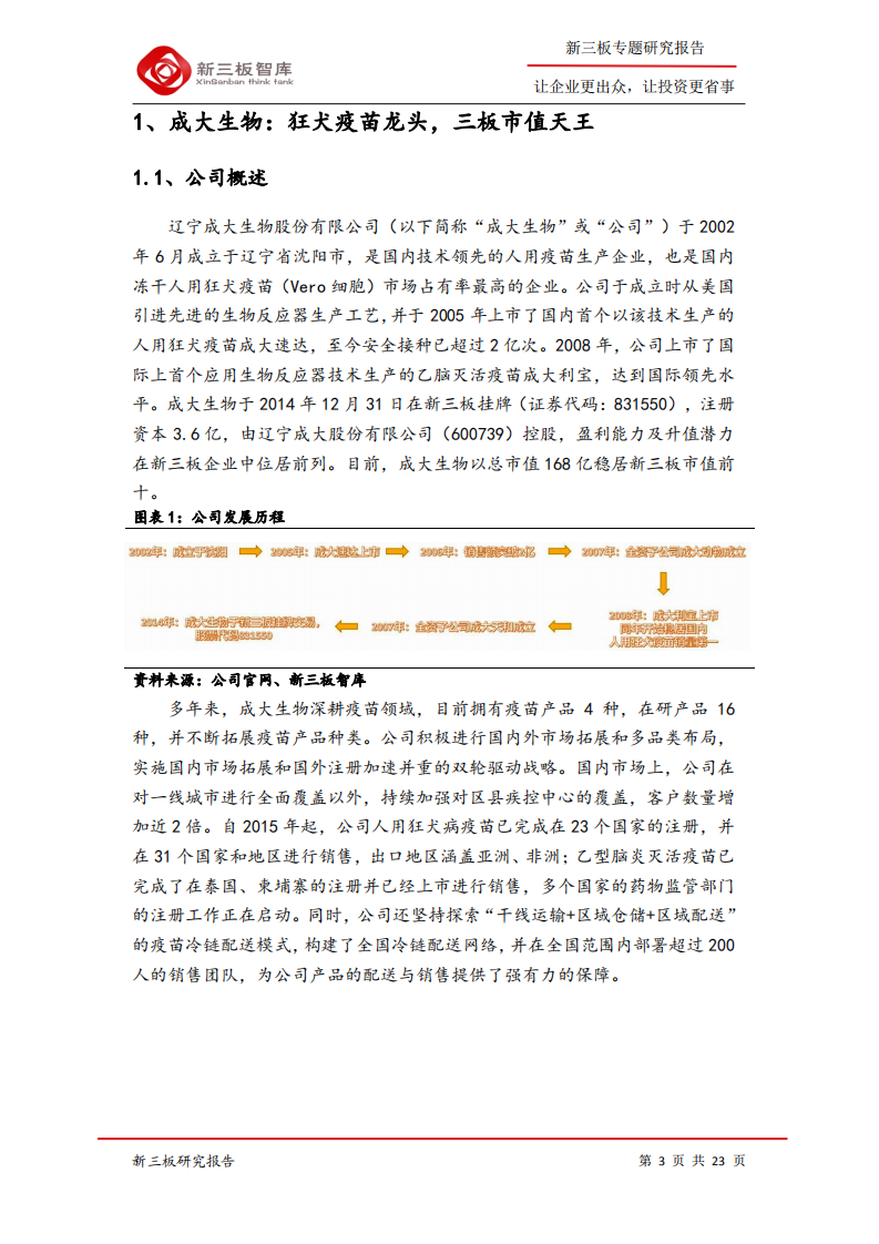 成大生物-寻找新三板精选层标的专题报告（五十四）：低估值狂犬疫苗龙头，内研外拓增速可期-200408.pdf 第3页