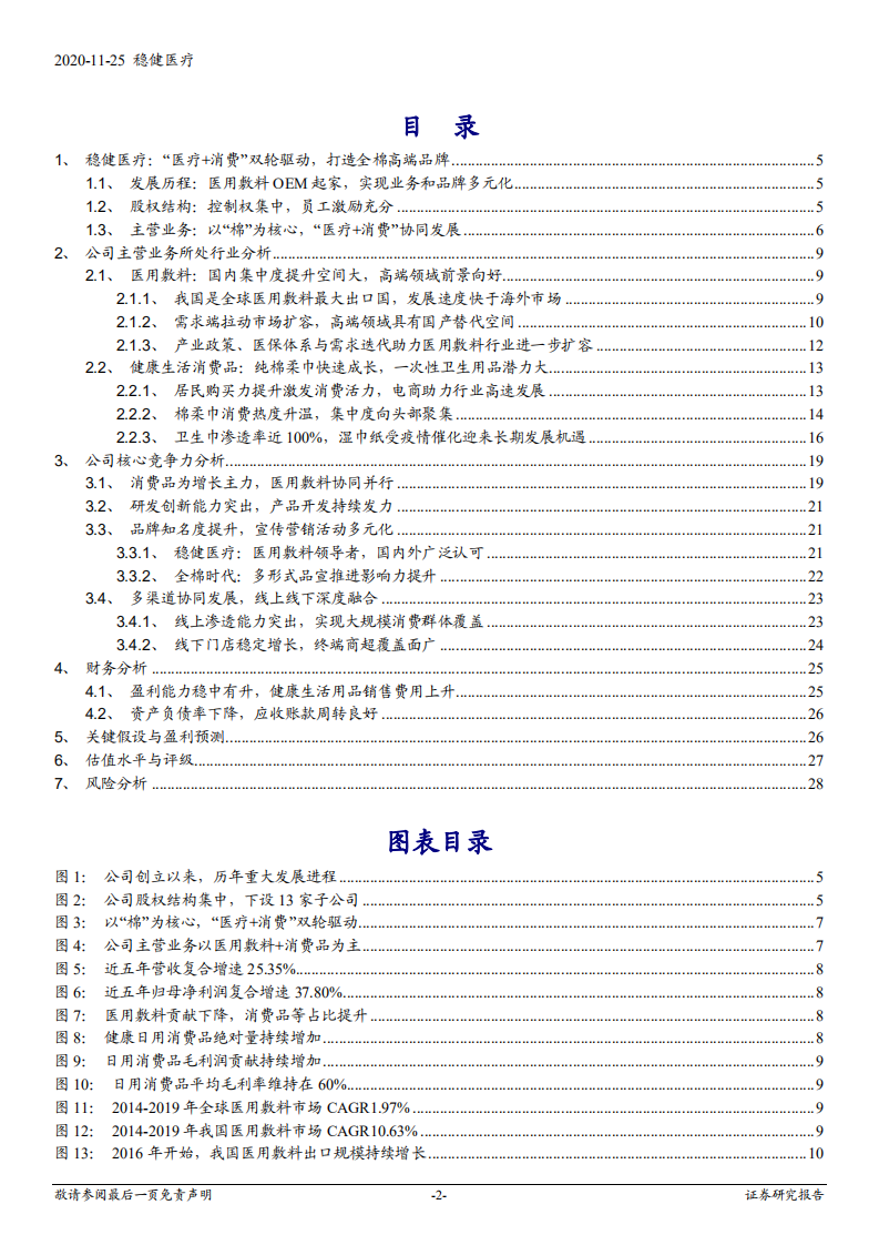 2020年稳健医疗打造全棉高端品牌企业深度研究报告.pdf 第1页