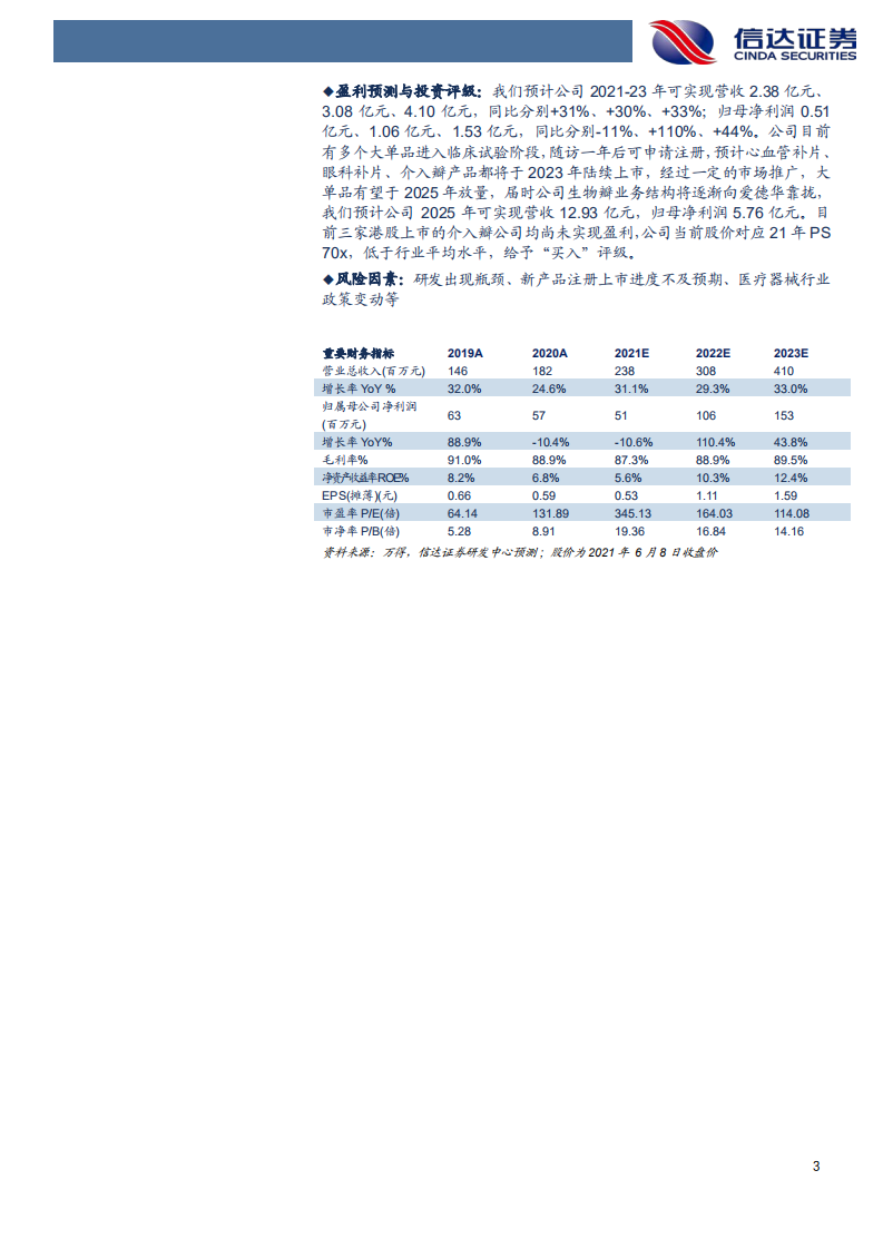 佰仁医疗-深度报告：生物瓣潜在龙头，硬核打造动物源性植入平台-210608.pdf 第3页