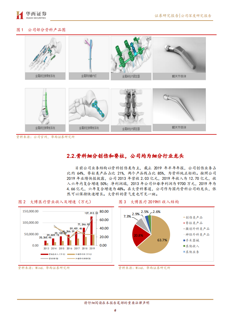 大博医疗-持续深耕高景气度骨科赛道，产品线布局齐全-200317.pdf 第6页