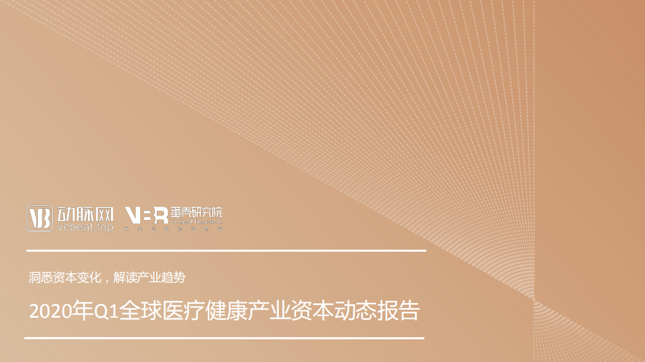 动脉网&蛋壳研究院：2020年Q1全球医疗健康产业资本动态报告.pdf 第1页