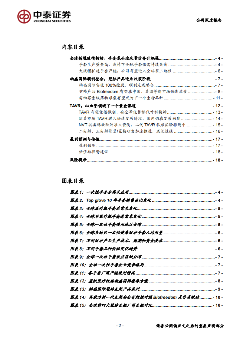蓝帆医疗-公司深度报告：疫情催化下手套业务量价齐升，心血管创新器械迎来价值重估-200622.pdf 第2页