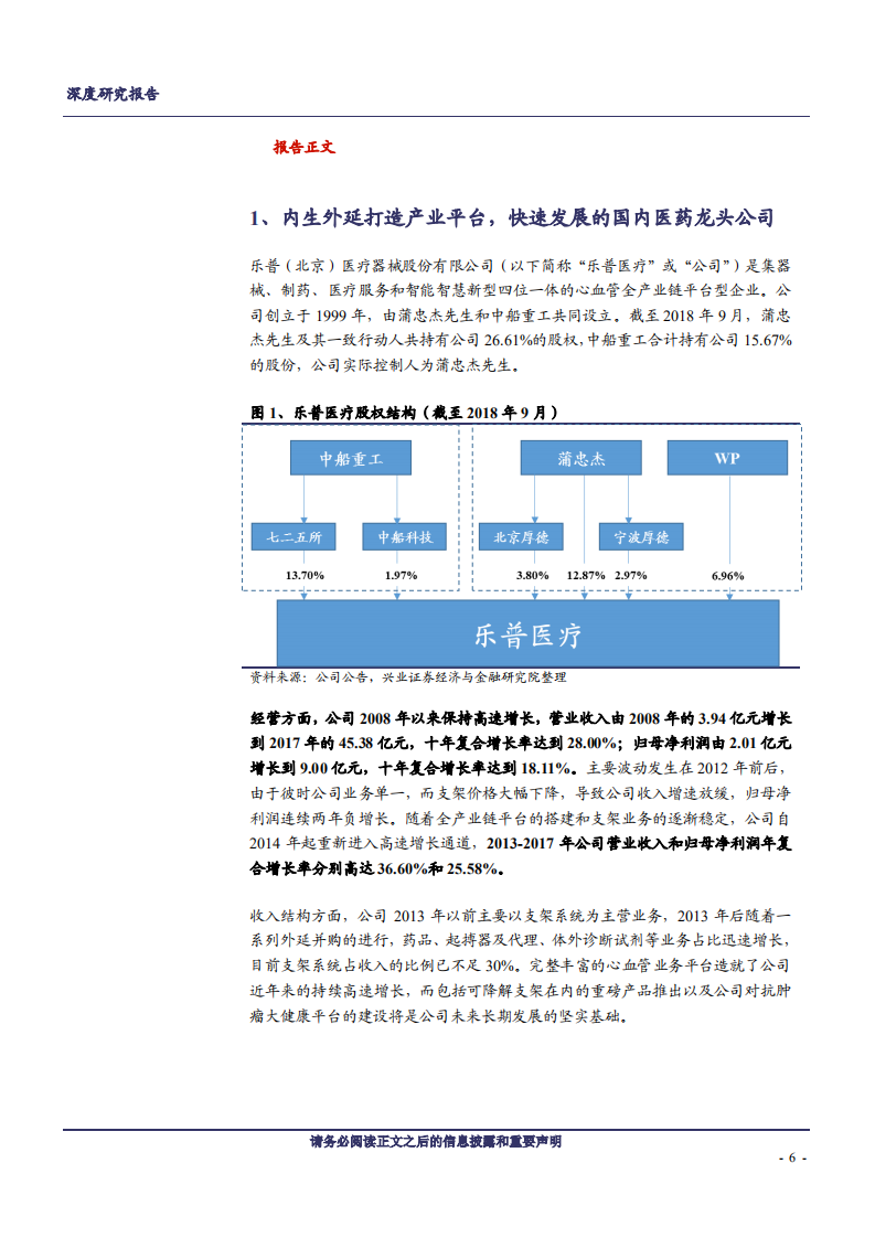 乐普医疗-把心血管方向勾勒生态圈，握创新脉络布局前沿技术-181118.pdf 第6页