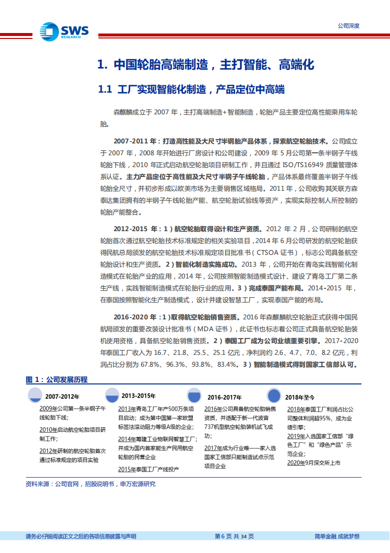 森麒麟-中国领先高端、智能制造轮胎企业，差异化定位助力公司实现快速成长-210428.pdf 第6页
