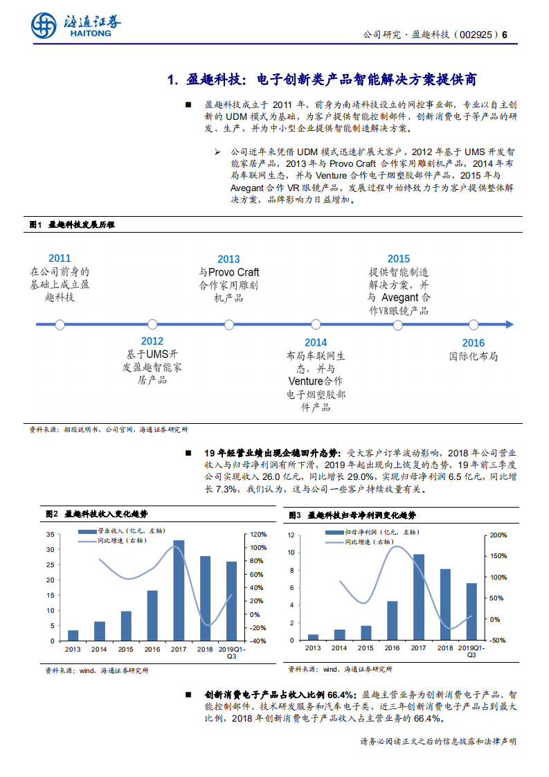 盈趣科技-公司研究报告：UDM模式智能制造，开花结果终有时-200224.pdf 第6页