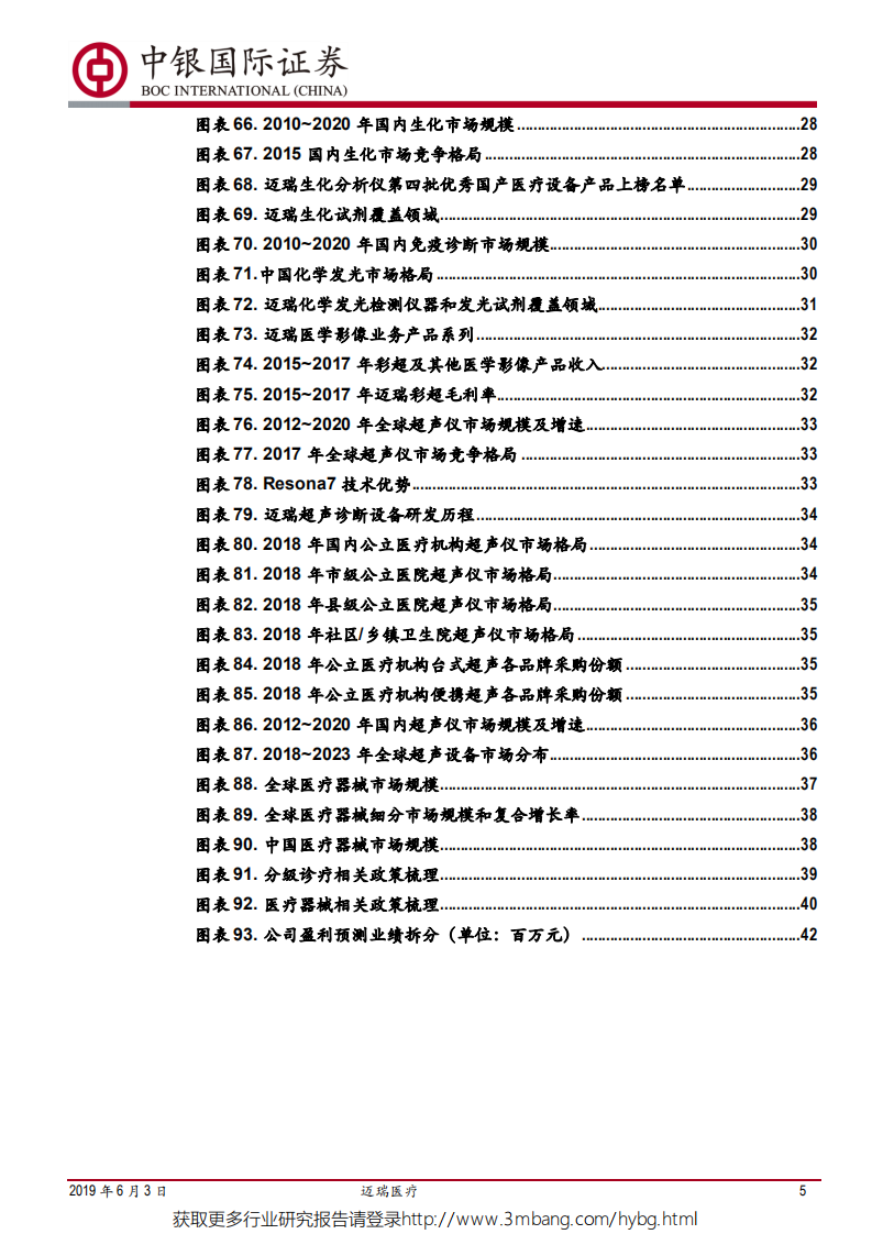 迈瑞医疗-医疗器械龙头地位稳固，政策助力更上一层楼-190603.pdf 第5页