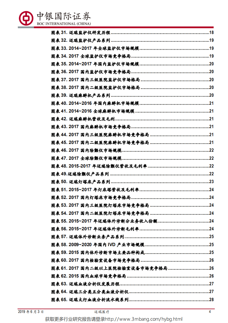 迈瑞医疗-医疗器械龙头地位稳固，政策助力更上一层楼-190603.pdf 第4页