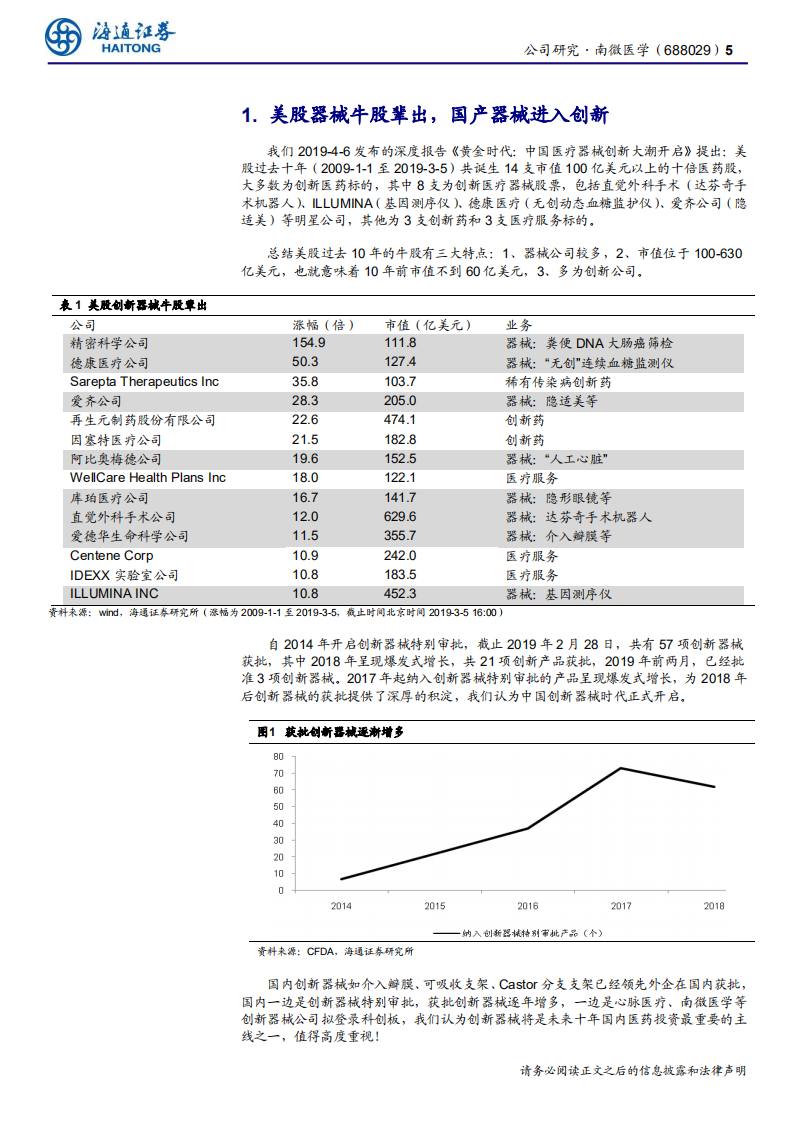 南微医学-公司研究报告：内镜诊疗时代创新器械龙头，癌症早筛打开空间-190721.pdf 第5页