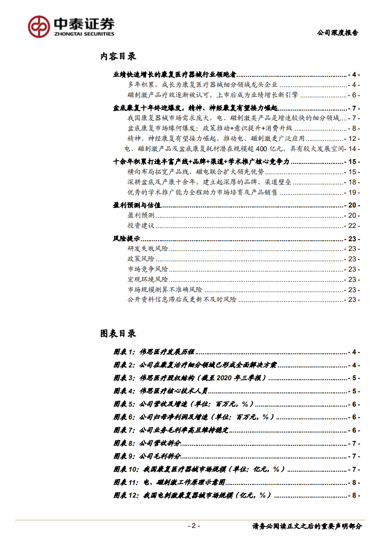 伟思医疗-盆底康复龙头，横向布局巩固先发优势-210107.pdf 第2页