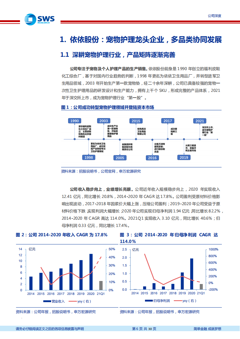 依依股份-宠物护理新兴赛道龙头，生产实力突出、成长性充足-210607.pdf 第6页