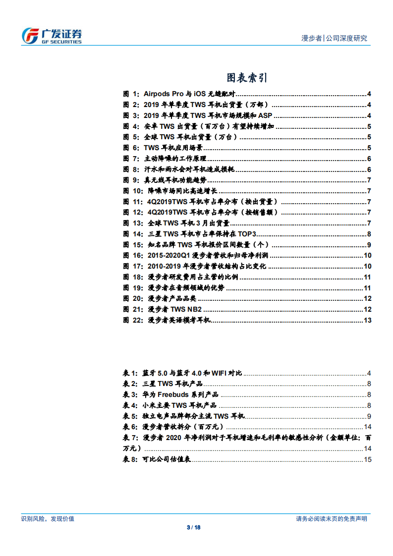 漫步者-专注音频领域二十余年，TWS耳机迎来收获期-200602.pdf 第3页