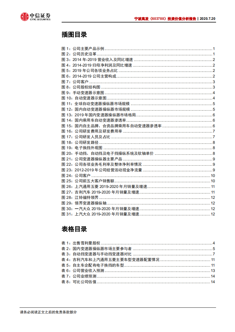 宁波高发-投资价值分析报告：变速操纵系统自主龙头，产品结构升级放量在即-20200720.pdf 第4页