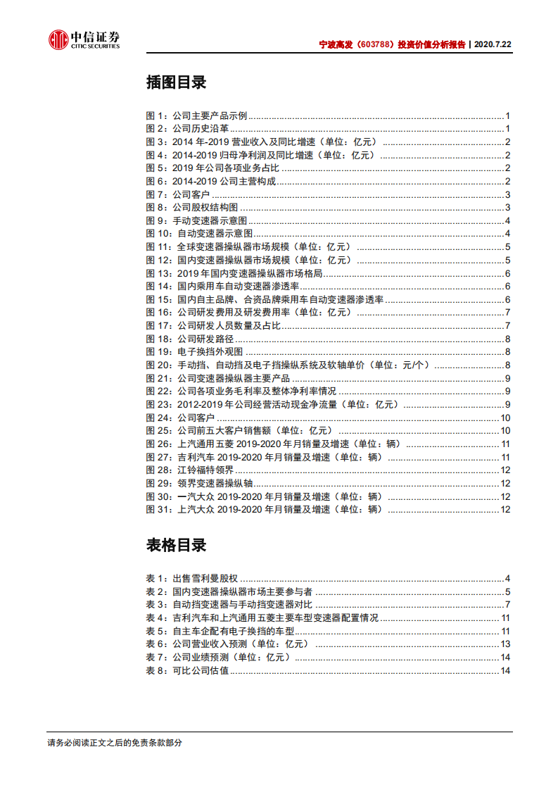 宁波高发-投资价值分析报告：变速操纵系统自主龙头，产品升级放量在即-20200722.pdf 第4页